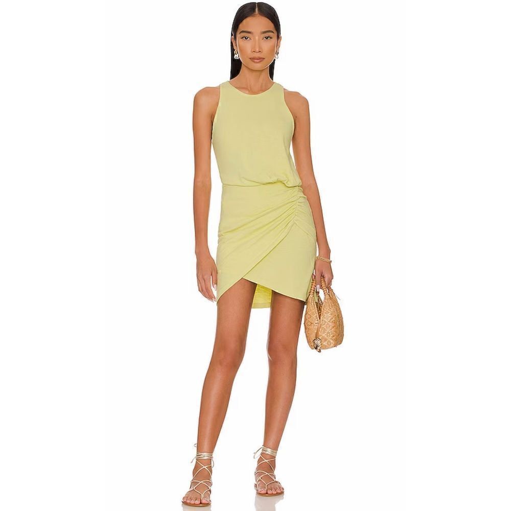 LNA Revolve Liani Tank Dress in Citrus Yellow Sleeveless Mini women’s size M - Picture 3 of 14